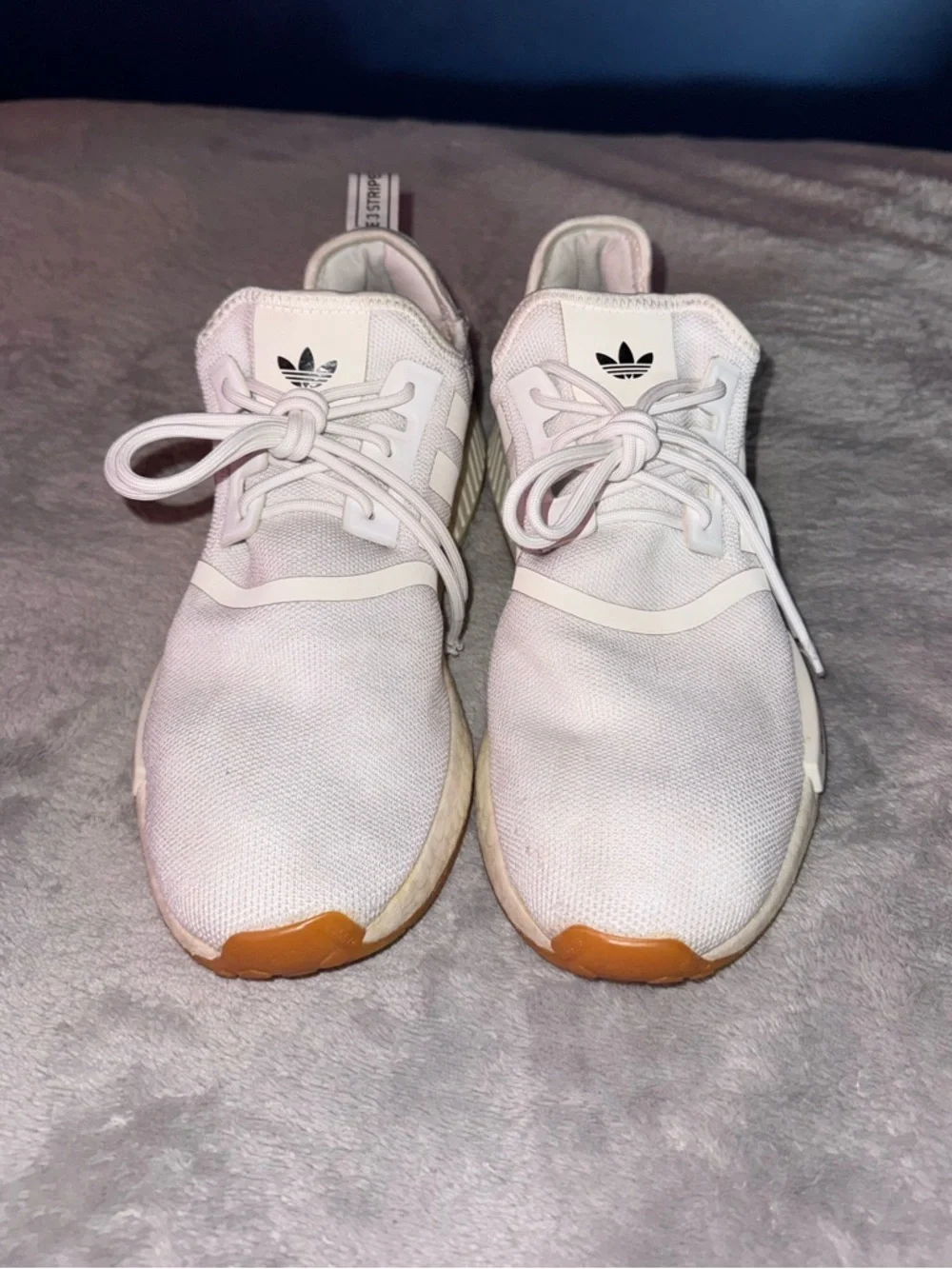 Mens Adidas White NMD R1 Shoes - Picture 2 of 8